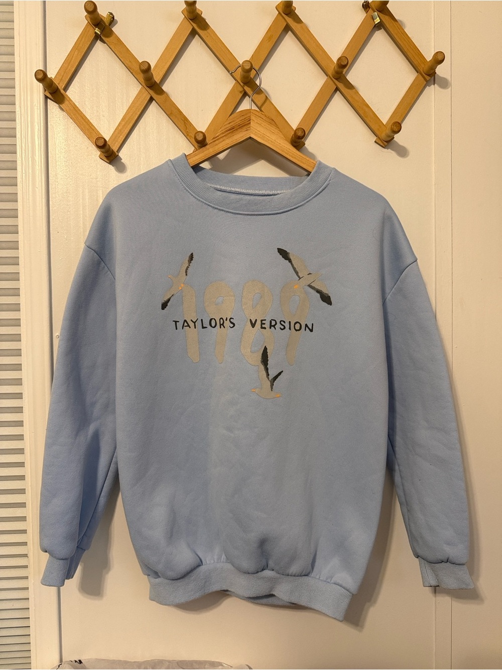 Taylor Swift Light Blue Crewneck Women’s 1989 Taylors Version